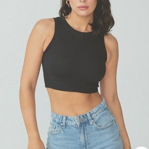 Black Racerback Brame Tank Top